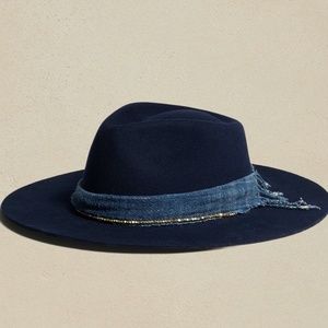 HAMPUI Shasta Blue Teardrop Fedora - Medium NWT
